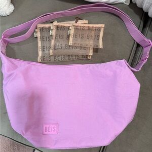 BEIS Mesh Pouch Trio & Berry Crescent Catchall